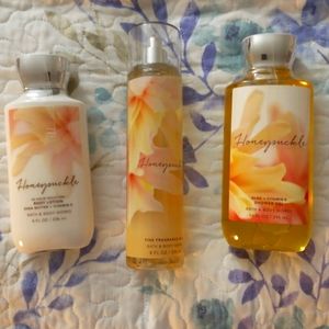 Honeysuckle body care set bath and body works